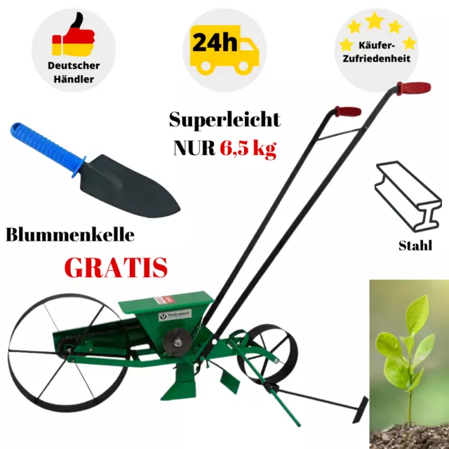 Dippelmaschine Dibbelmaschine Drillmaschine Handsämaschine Blumenkelle Garten