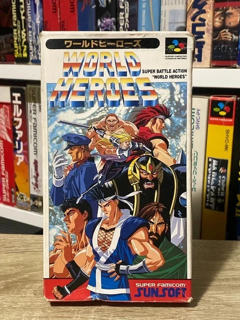 JEU WORLD HEROES (JAP) Nintendo Super Famicom SFC SNES Japan NTSC-J CIB Sunsoft EUR 49,99 - FR