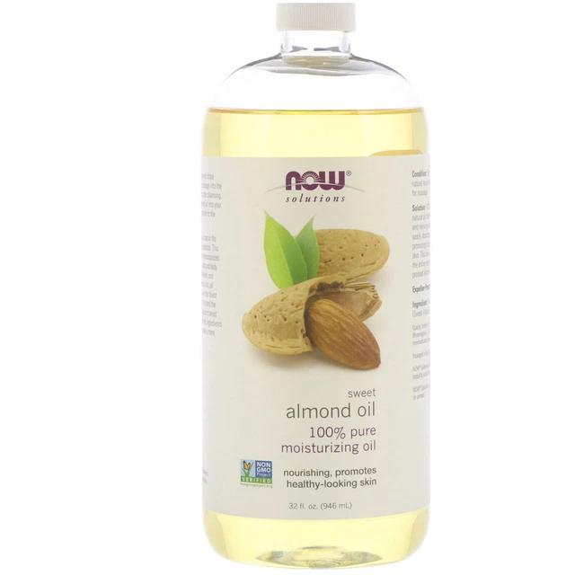 1 X Now Foods, Solutions, aceite de almendras dulces, 32 fl oz (946 ml)