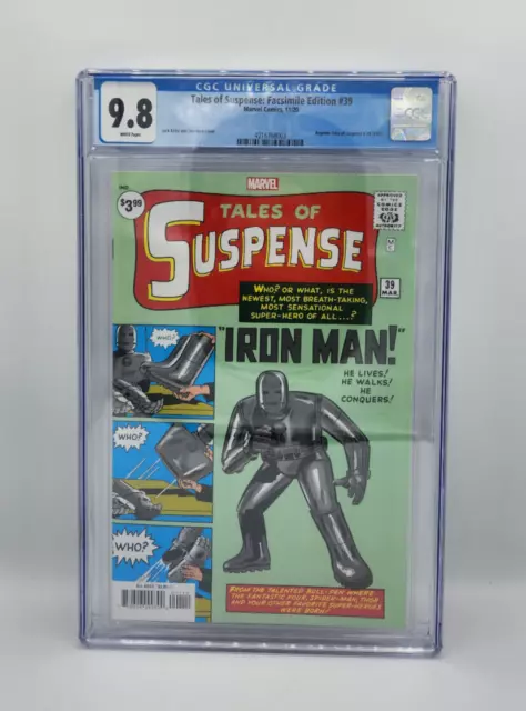 Tales Of Suspense #39 Facsimile Edition 2020 1St Appearance Iron Man Cgc 9.8