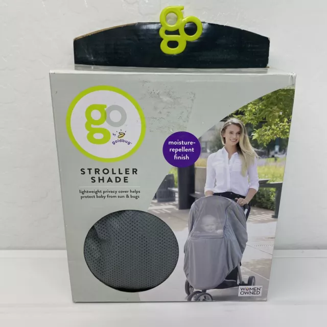 Baby Stroller Sun Shade Go By Goldbug Moisture Repellent Finish Lightweight New