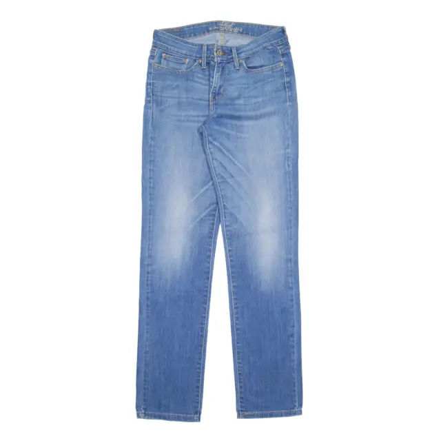 Jeans LEVI'S leggeri curvi blu denim sottili pietra skinny lavati da donna W27 L32