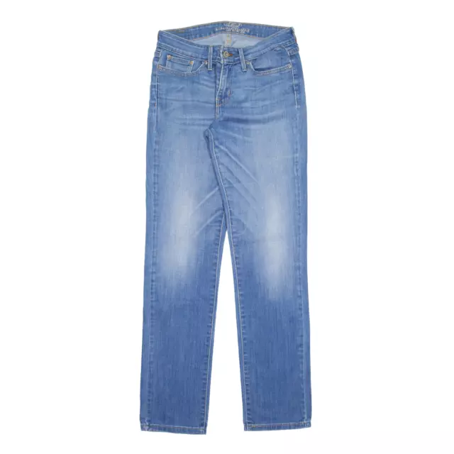 Jeans LEVI'S leggeri curvi blu denim sottili pietra skinny lavati da donna W27 L32