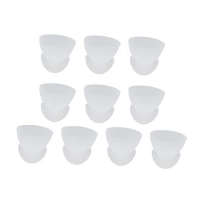 (Blanco) 10 piezas/juego de cúpulas de audífonos de 10 mm audífonos audífonos cúpulas abiertas dobles