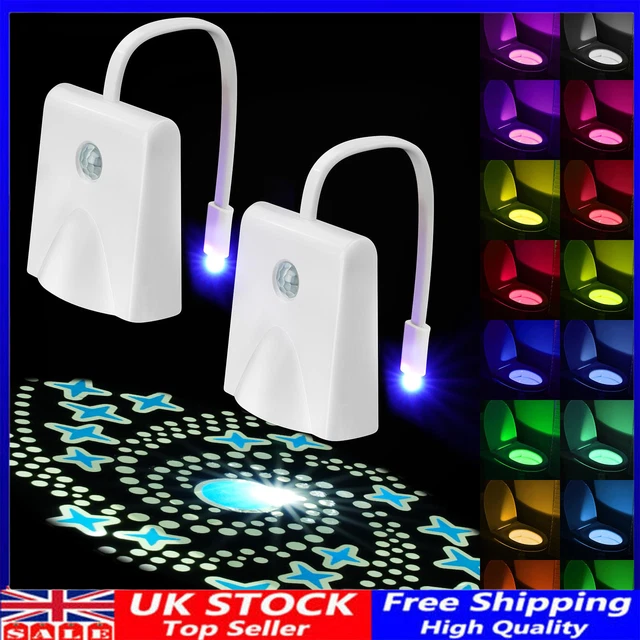 16 COLOUR TOILET Bowl LED Night Light Motion Activated Seat Sensor Lamp