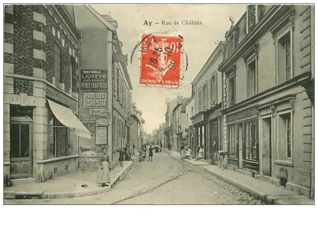 51.AY.n°117.RUE DE CHALONS.LEGER COUP.RARE