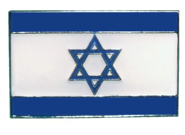 Israel Flag Star of David Enamel Pin Badge Lapel