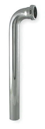 Zoro Select 1Pnp7 1-1/2 " Dia., Brass, Chrome/Brass Finish, Kitchen, Waste Arm