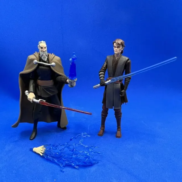 Star Wars Anakin Skywalker  & Count Dooku - The Clone Wars TCW Hasbro