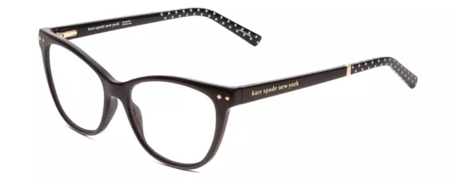 Kate Spade JOHNESHA Womens Cateye Reading Glasses Black W/ White Polka Dots 52mm