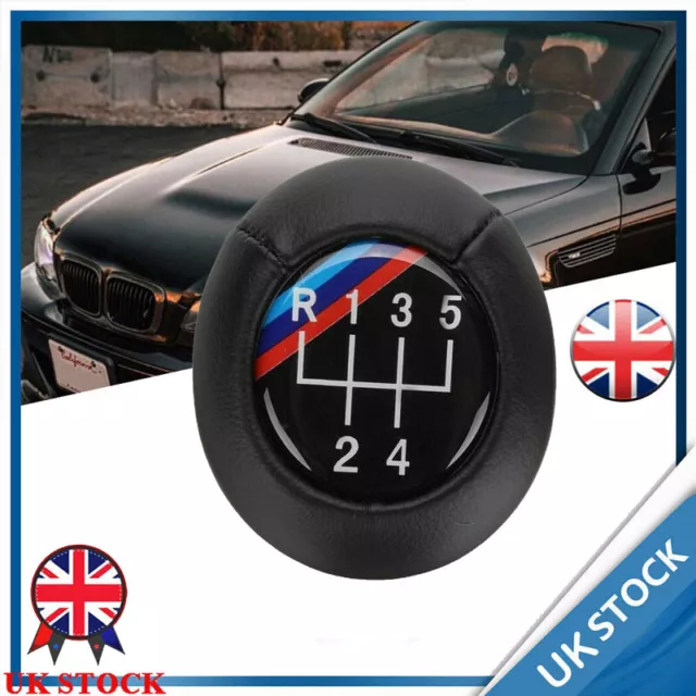 5 Speed Car Manual Stick Gear Shift Knob For BMW E34 E36 E39 E46 Black UK