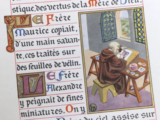 Jongleur de Notre-Dame FRANCE enluminures MALATESTA manuscrit médiéval ex. JAPON