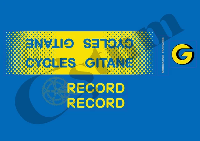 Stickers / Décalcomanies GITANE Pour Vélo – Fabriqués En France (neuf)