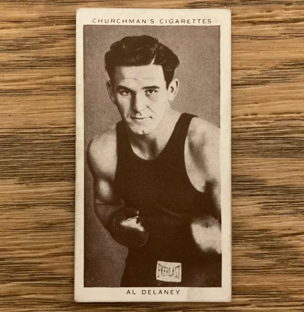 Churchman’s Cigarette Card Boxing Personalities 11 Al Delaney 1938 Boxer