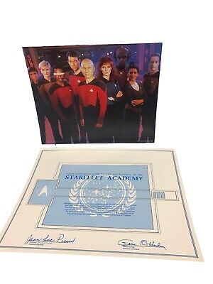 TAR TREK Next Generation Starfleet Academy Certificate Vintage 1987 Roddenberry