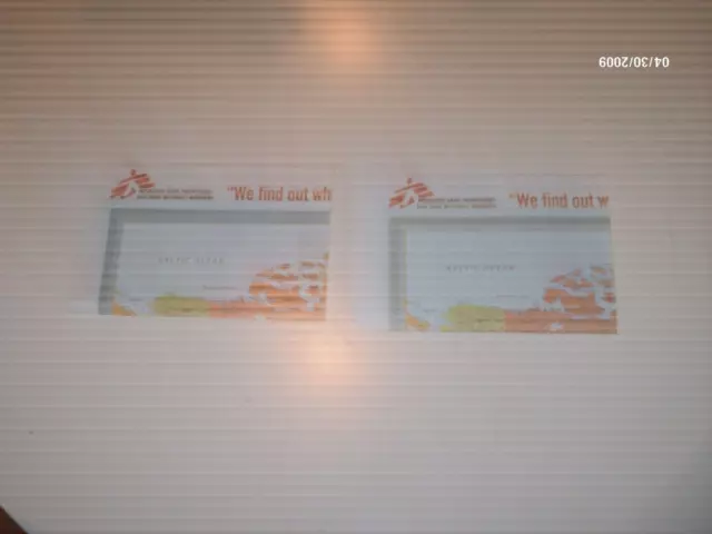 2 Doctors Without Borders World Map NEVER USED