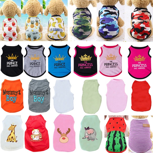 Pet Clothes Puppy Dog Cat Cute Tshirt Coat Vest Costume Summer Apparel Accessory