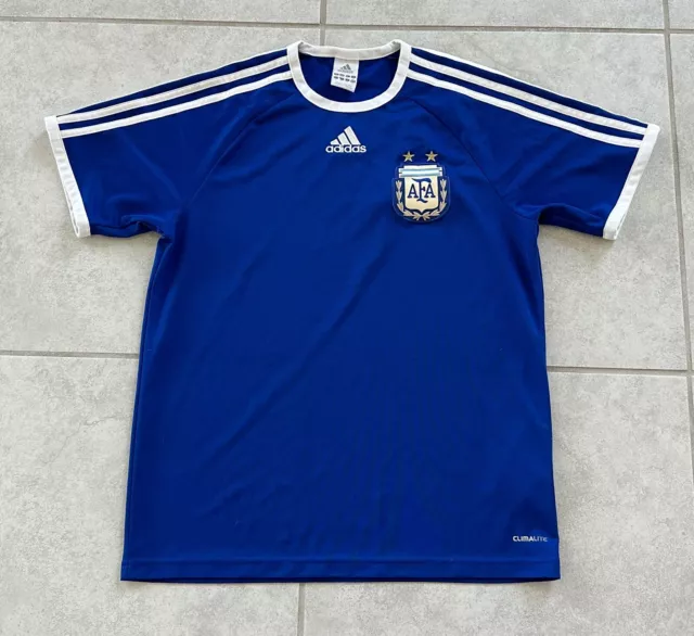 Adidas Argentina 2010 FIFA World Cup Jersey Away Football Shirt AFA Size Small