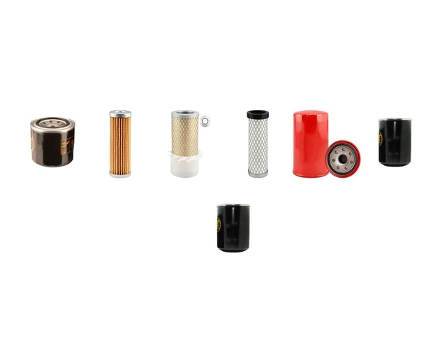 Kit De Filtres Pour Tracteur Kubota B6100 HST - Filtre à Huile, Filtre à Air, Filtre à Carburant - Qualité OEM - 3