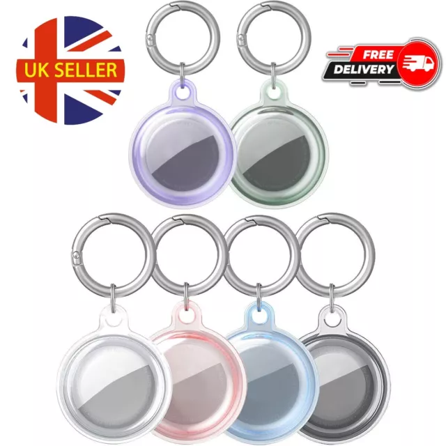 FOR APPLE AIRTAG Waterproof Holder Keyring Carry Case Keychain Air Tag Pet  £2.89 - PicClick UK