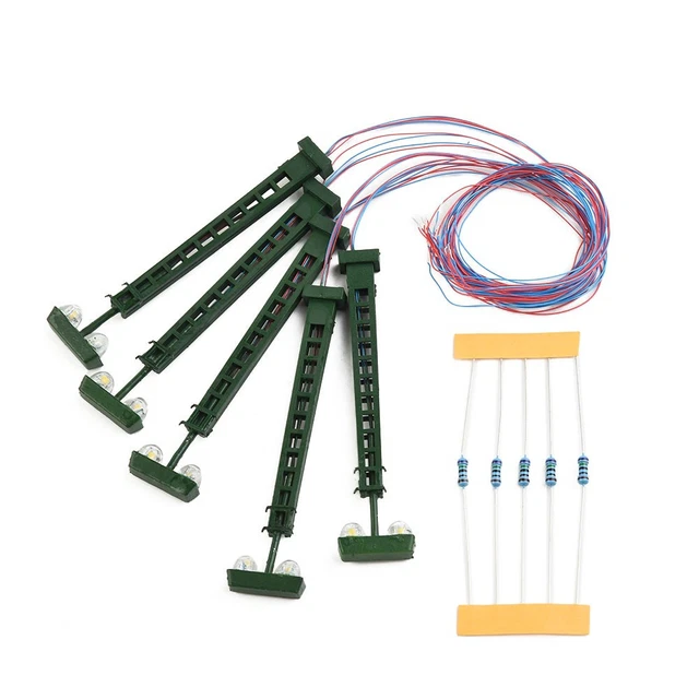 DAZZLEEX Spur N Beleuchtung - 5 LED Lampen Für Modelleisenbahn