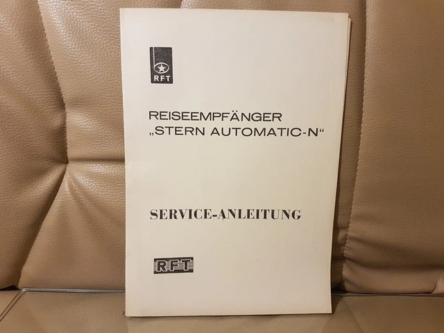 RFT ricevitore viaggio stella automatico n istruzioni di servizio manuale