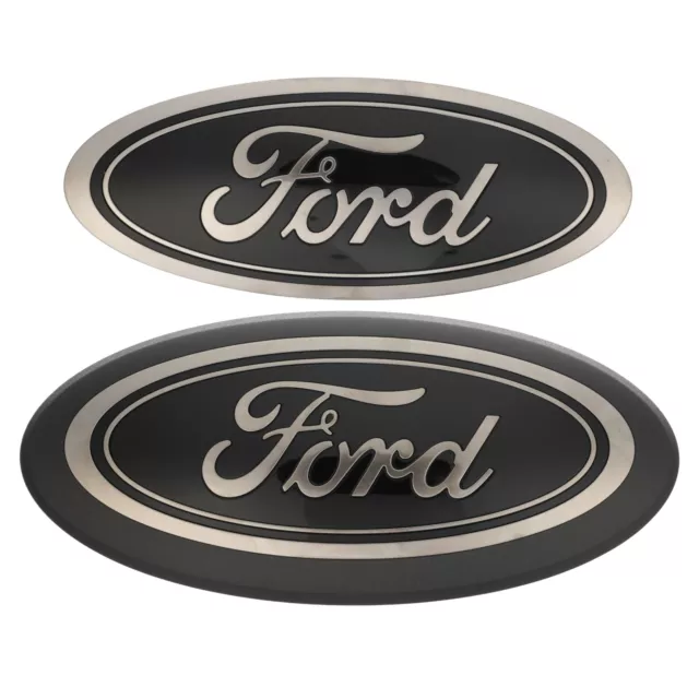 18 THRU 20 Ford F-150 Black Oval Grille & Tailgate Badges No Cam
