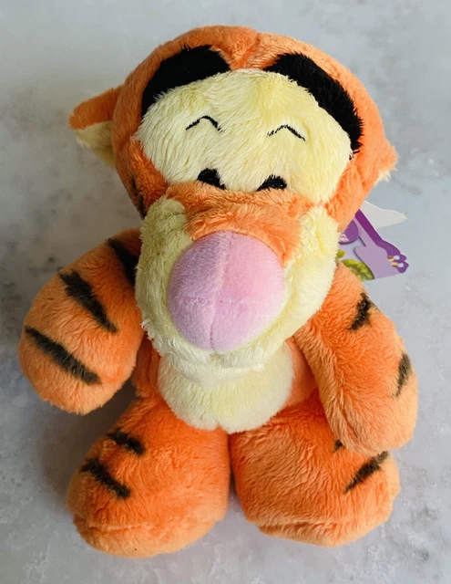 Disney Winnie The Pooh 8"" TIGGER Flopsies Sitzsack mit Etikett - BRANDNEU