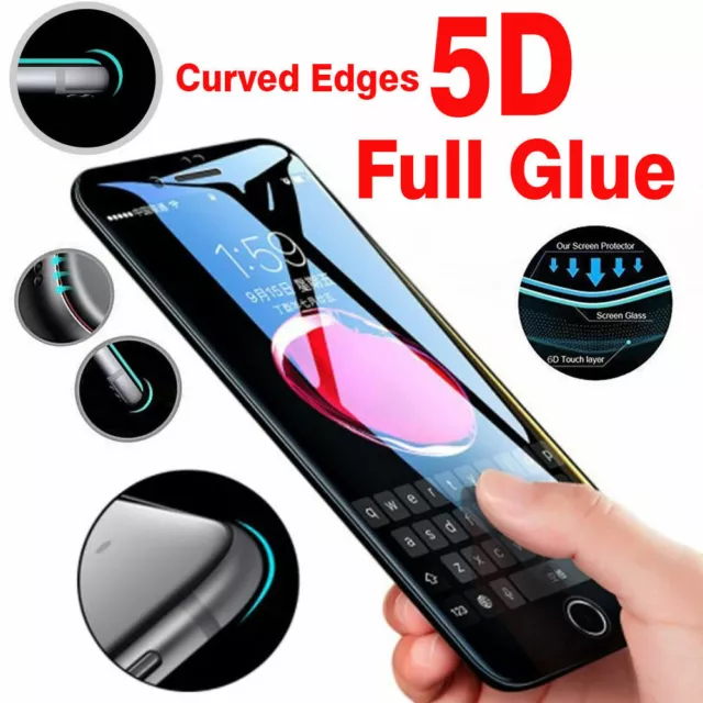 For iPhone 11 Pro Max 3D Full Cover Screen Protector Full Tempered Glass