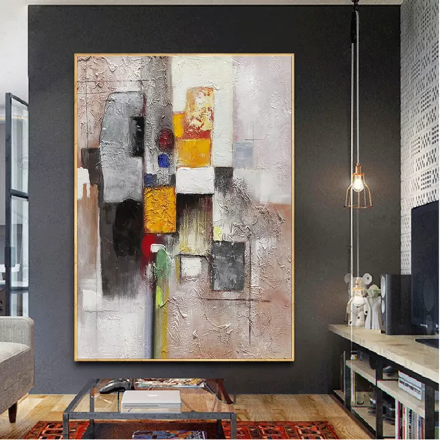 36"Large Home wall Decor Modern art Abstract 100%Handmade oil painting on canvas