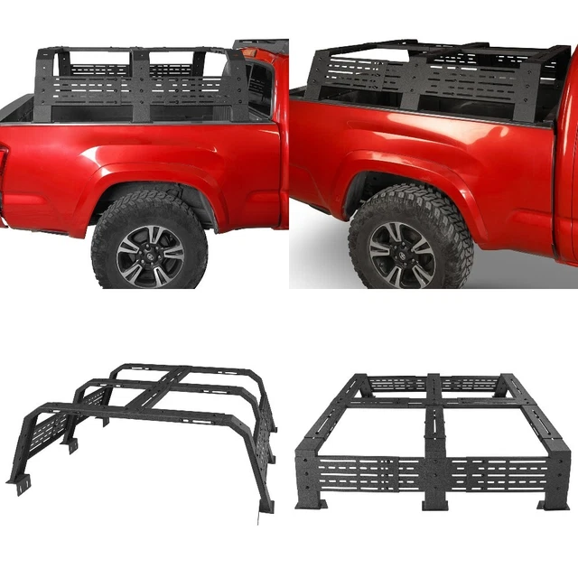 Overland Full Size Bed Truck Ladder Rack For 2005-2023 Toyota Tacoma & Tundra