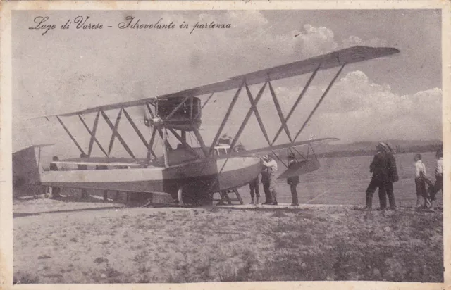 * LAGO DI VARESE - Idrovolante in partenza 1926