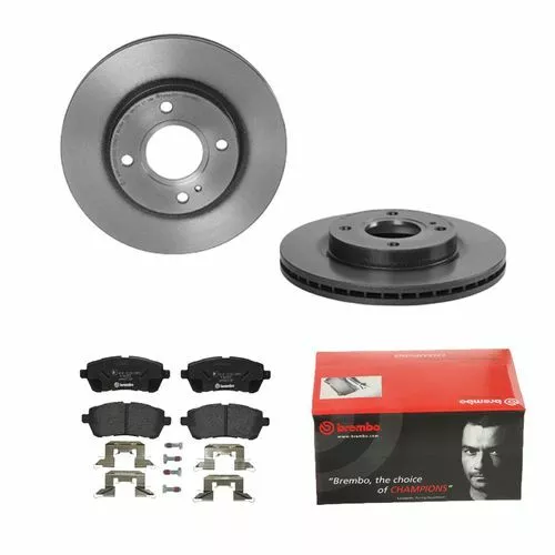 Brembo Bremsscheiben Ø258 + Bremsbeläge Vorne Für Ford Fiesta Van Ws Wt Fiesta 6