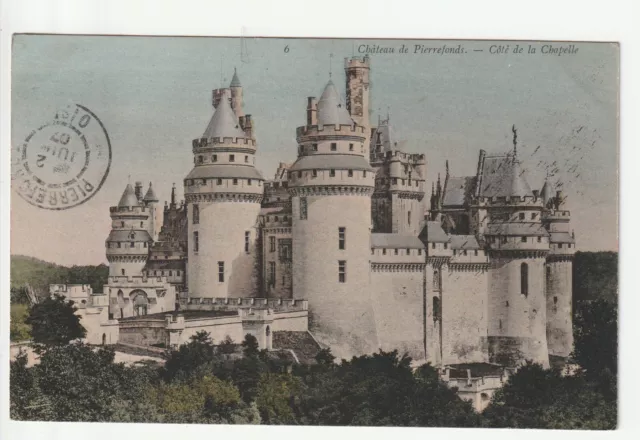 PIERREFONDS - Oise - CPA 60 - le Chateau Jolie carte couleur coté de la Chapelle