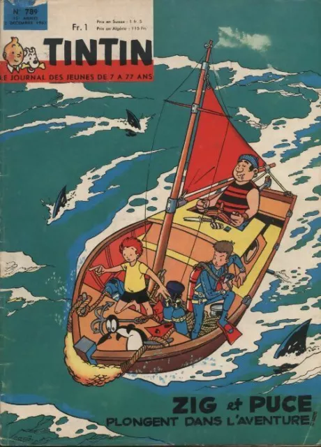 3331787 - Tintin n°789 : Zig et Puce plongent dans l'aventure ! - Collectif