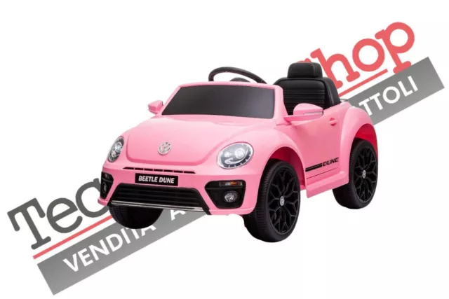 Auto Elettrica per Bambini Volkswagen Maggiolino New Beetle Small 12V R/Comando