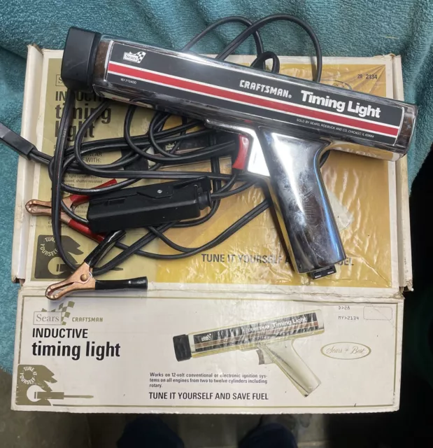 CRAFTSMAN® Vintage Silver Inductive Timing Light • Model 161.213400 (TESTED)