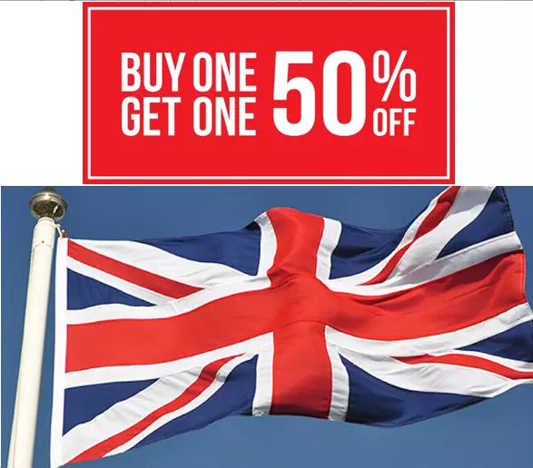 3FT x 2FT D-Day Ve Day Remembrance Day Great Britain Union Jack Flag Fast Post