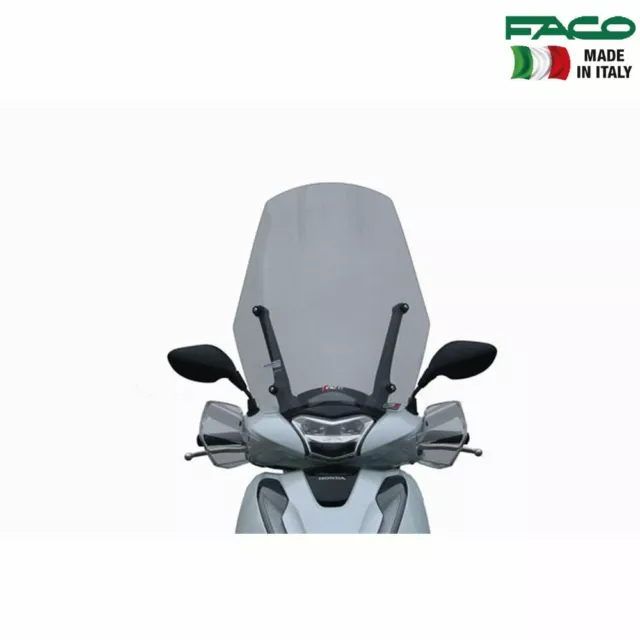 Faco 23446 Parabrezza Per Staffe Originali Per Honda 150 Sh 2017-2018