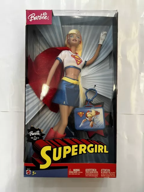 Barbie As Supergirl DC Comics 2003 Mattel Doll Superhero  B5837