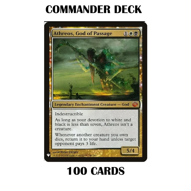 mtg athreos commander deck Athreos, God of Passage IndestructibleAs long as your devotion to white and black is less than seven Athreos, God of Passage Custom