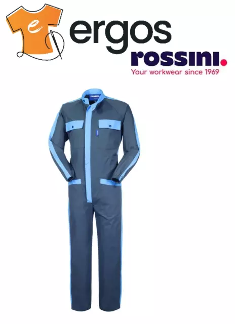 ROSSINI Tuta Tutone Cerniera da Lavoro Uomo BRUXELLES Meccanico Officina A41307