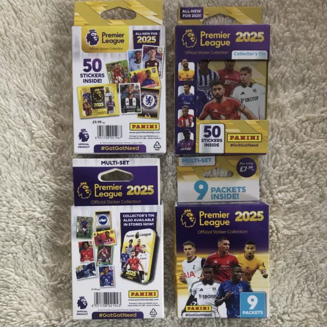 2025 PANINI PREMIER League 2025/25 Official Stickers2 multi set boxes 2