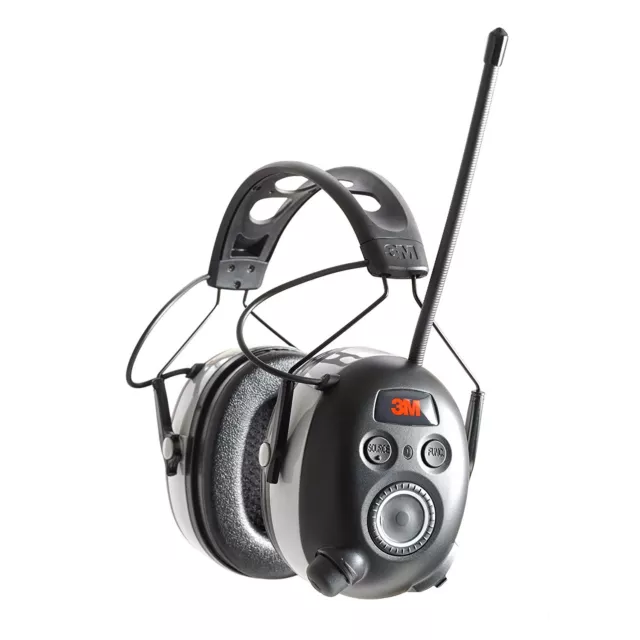 3M 90542-3DC WorkTunes Black Wireless Hearing Protector Bluetooth & AM/FM Radio