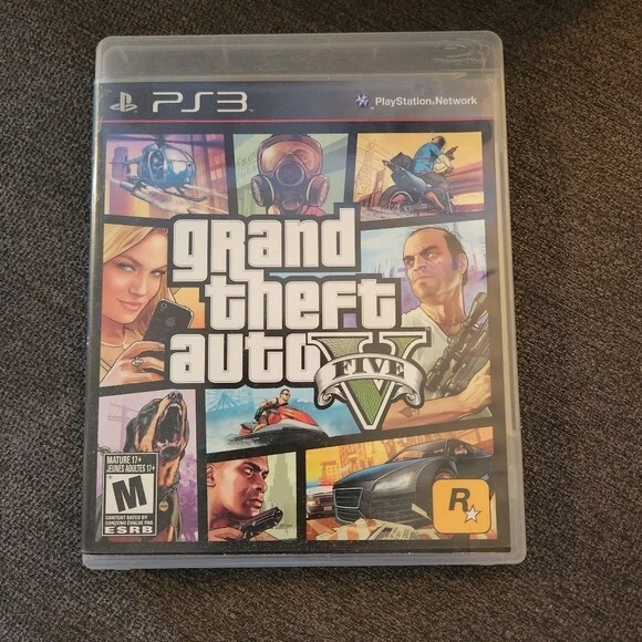 GRAND THEFT AUTO V GTA 5 (Sony PlayStation 3, PS3) Video Game 7.49