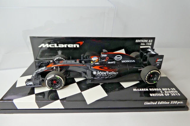 ミニチャンプス 1/43McLaren Honda MP4-30Jバトン2015 エブロ 1/43】F1