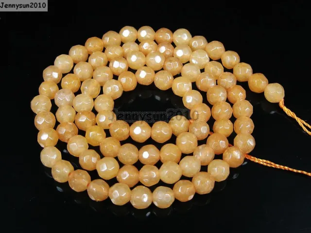 Natural Gemstones 3.5mm ~ 4mm ~4.5mm Faceted Round Beads 15'' ~ 16'' Pick Stone