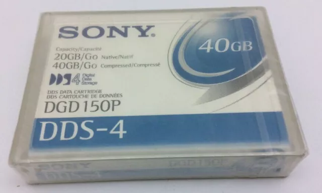 Sony DGD150P DDS-4 Data Cartridge 20GB Native / 40GB Compressed New Sealed