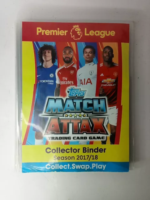 17-18 Topps Match Attax Trading Card Binder See Pictures For Contents