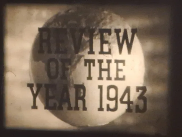 Gaumont British News Review 1943 Super 8 B/W Sound 200Ft Cine 8Mm Film